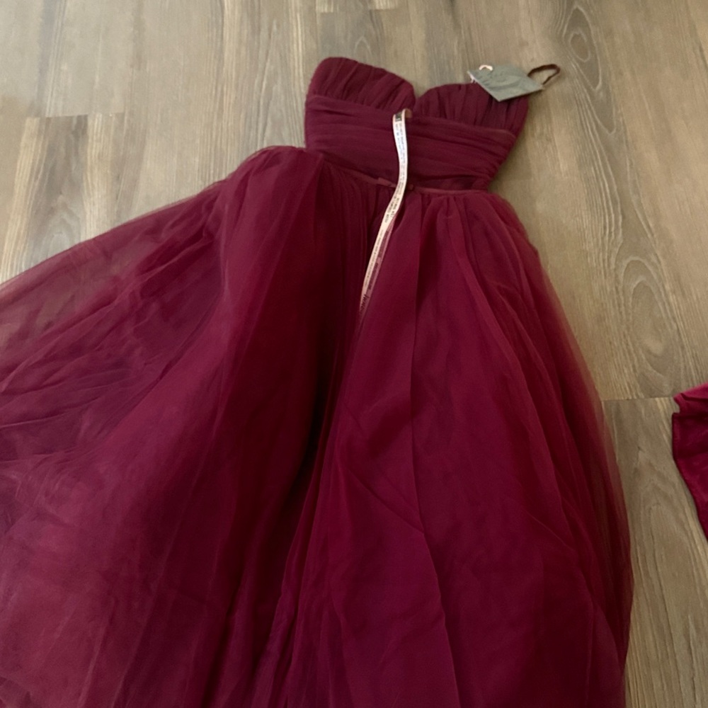 NWT HOUSE OF CB Countess cabernet tulle midi dresst - Picture 7 of 12